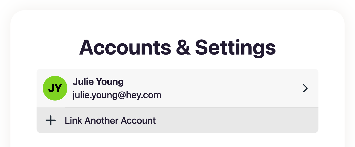 Accounts & Settings