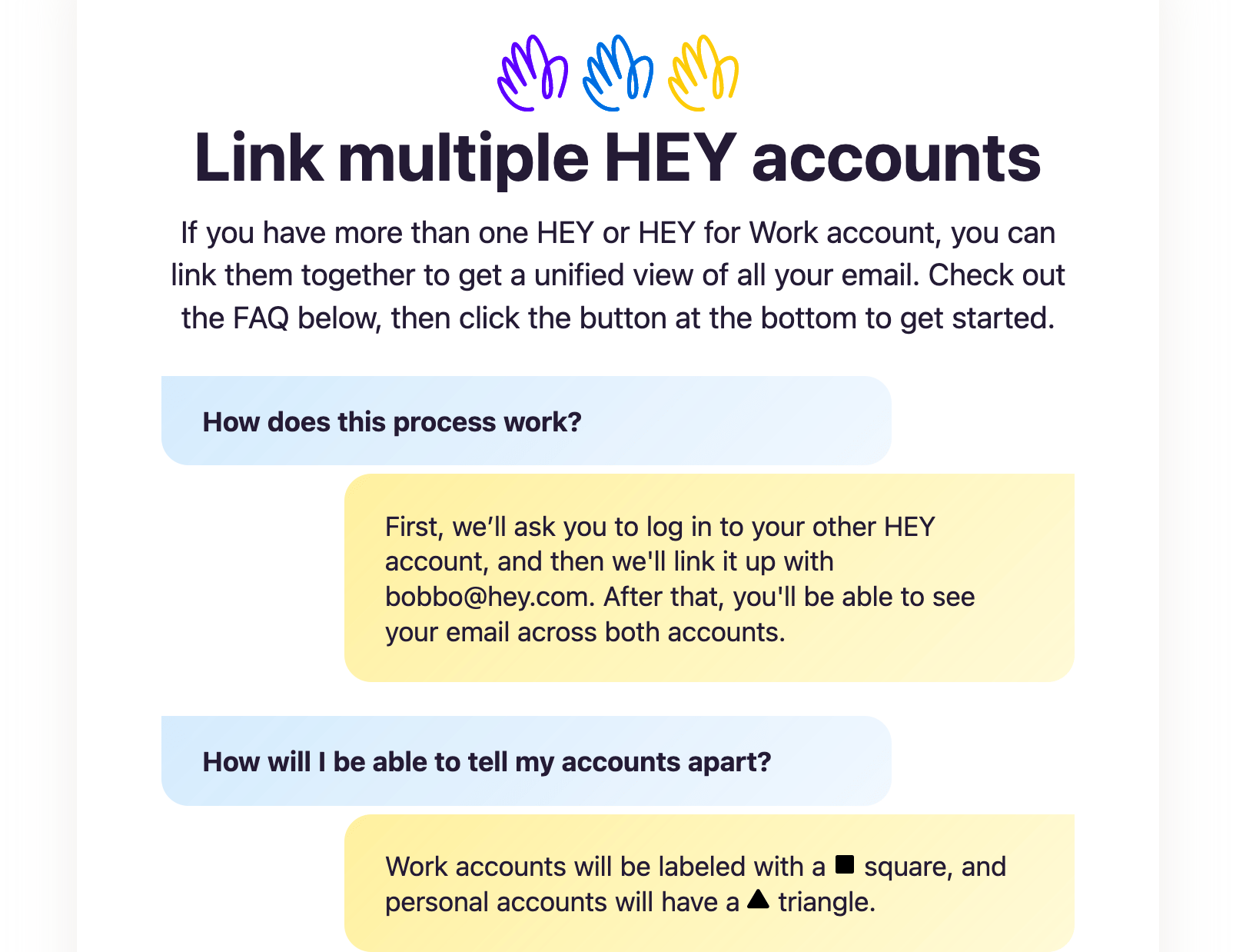 Linking FAQ