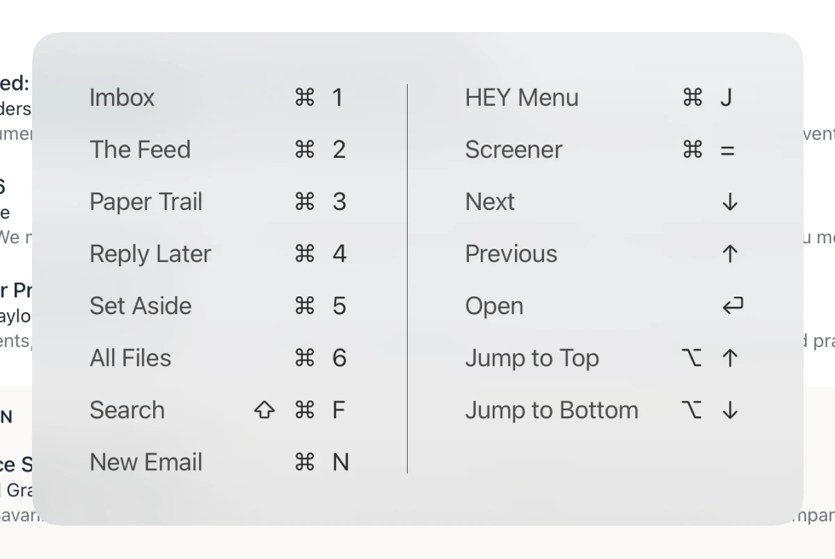 Keyboard navigation